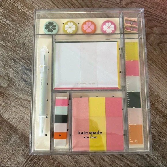 Kate Spade Office and School Supplies Set, Desk Organizer